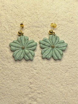 Boucles d'oreilles Nice Verte